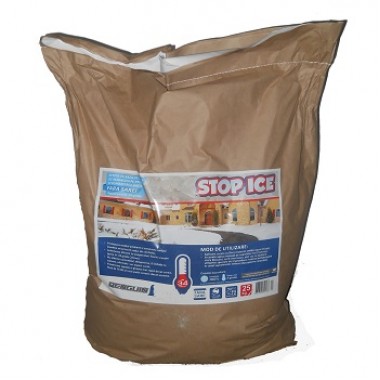 Prevenire si combatere gheata, dezghetare rapida, dezapezire, produs biodegradabil STOP ICE (25kg)